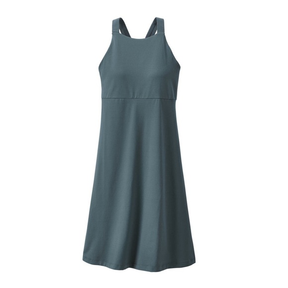 Patagonia Women's Magnolia Spring Dress Blue/Gray Active Cross Straps  XL - Picture 1 of 9